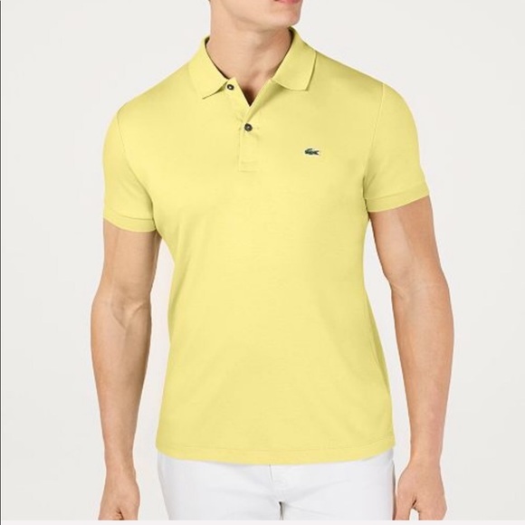 Lacoste Other - Lacoste Mens Yellow Classic Polo short sleeve Med